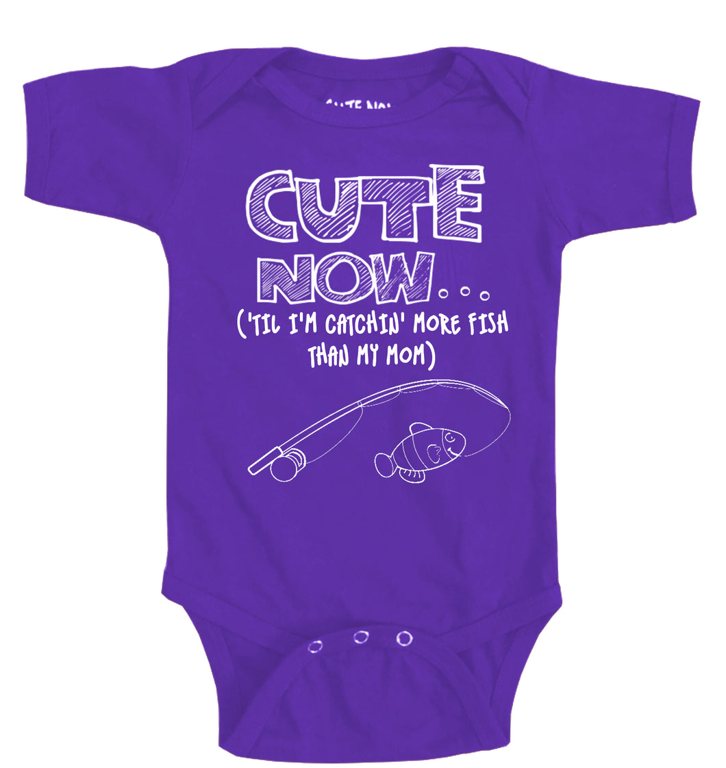 ('Til I'm Catchin' More Fish Than My Mom) Bodysuit