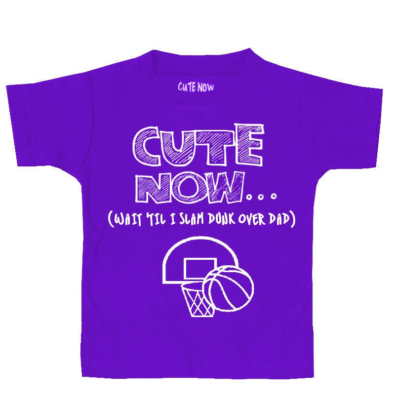 (Wait 'Til I Slam Dunk Over Dad) Toddler T-shirt