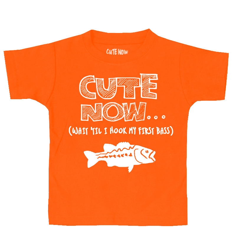 (Wait 'Til I Hook My First Bass) Toddler T-shirt