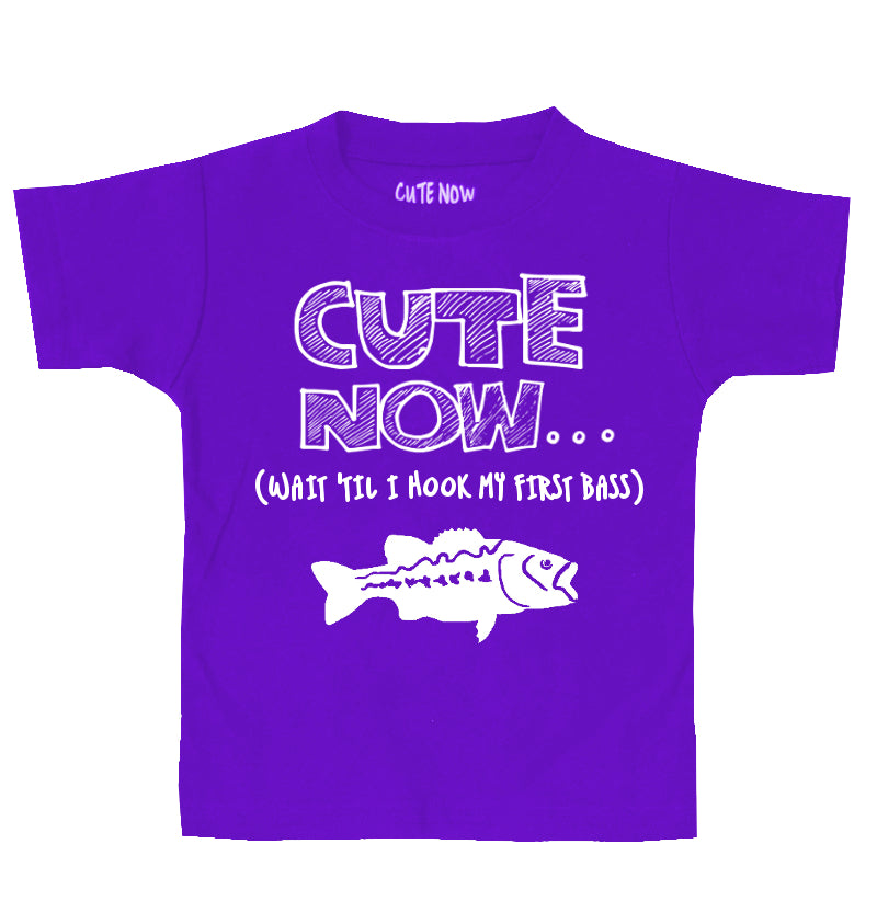 (Wait 'Til I Hook My First Bass) Toddler T-shirt