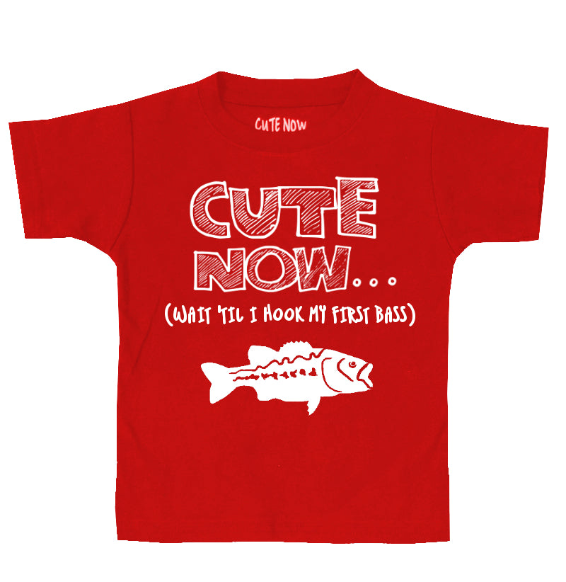 (Wait 'Til I Hook My First Bass) Toddler T-shirt