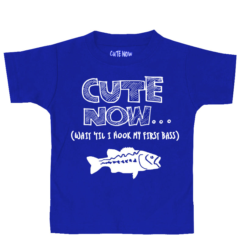 (Wait 'Til I Hook My First Bass) Toddler T-shirt