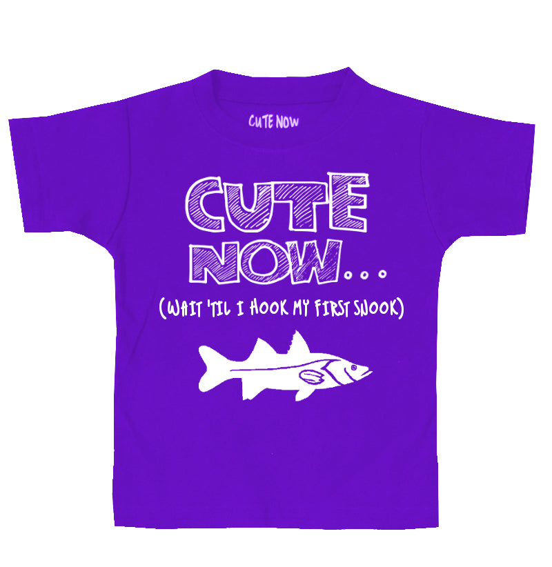 (Wait 'Til I Hook My First Snook) Toddler T-shirt