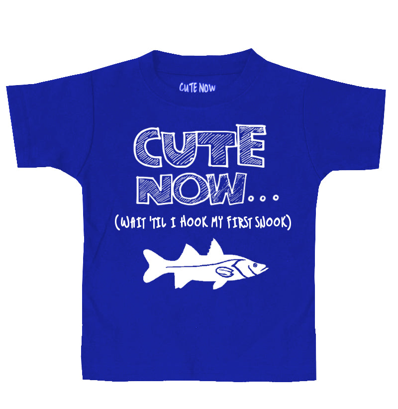 (Wait 'Til I Hook My First Snook) Toddler T-shirt